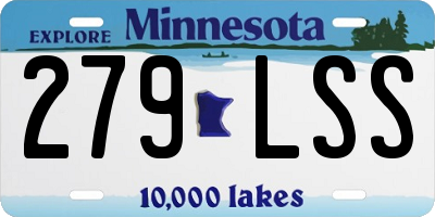 MN license plate 279LSS