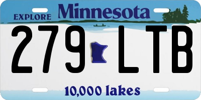 MN license plate 279LTB