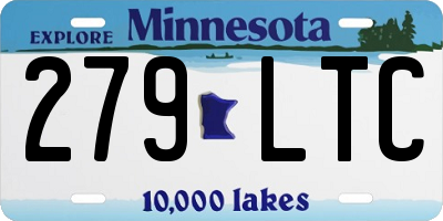 MN license plate 279LTC