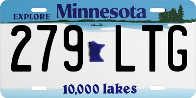 MN license plate 279LTG