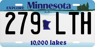 MN license plate 279LTH