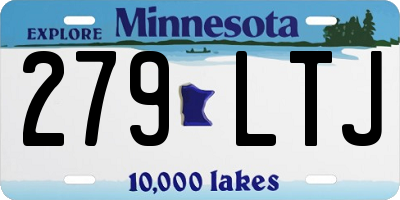 MN license plate 279LTJ
