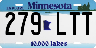 MN license plate 279LTT