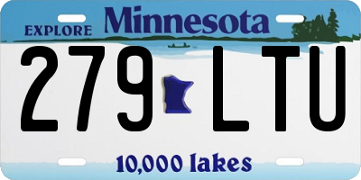 MN license plate 279LTU