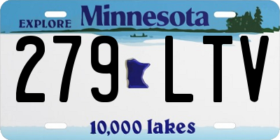 MN license plate 279LTV