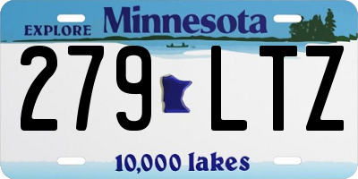 MN license plate 279LTZ