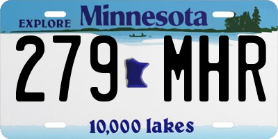 MN license plate 279MHR