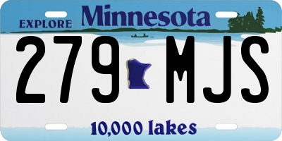 MN license plate 279MJS