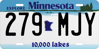MN license plate 279MJY