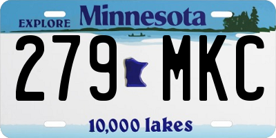 MN license plate 279MKC