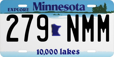 MN license plate 279NMM