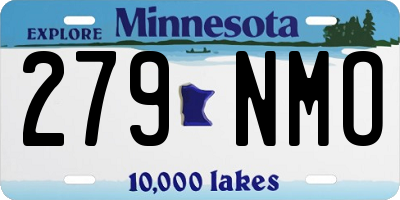 MN license plate 279NMO