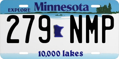 MN license plate 279NMP