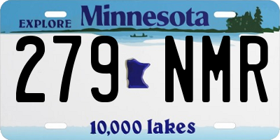 MN license plate 279NMR