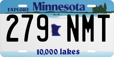 MN license plate 279NMT