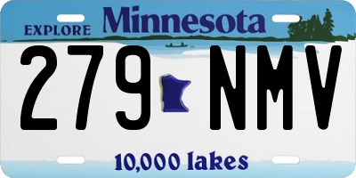 MN license plate 279NMV