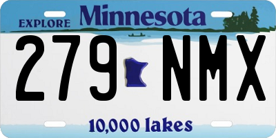 MN license plate 279NMX