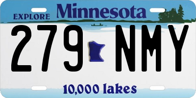 MN license plate 279NMY