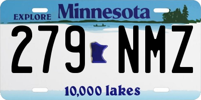 MN license plate 279NMZ