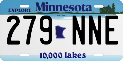 MN license plate 279NNE