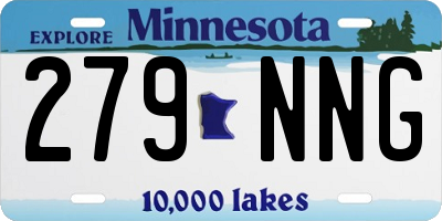 MN license plate 279NNG