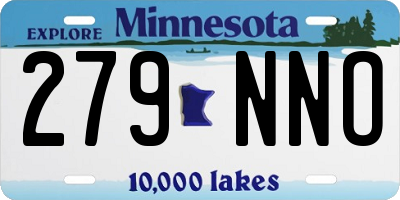 MN license plate 279NNO