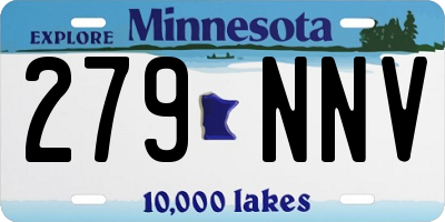 MN license plate 279NNV