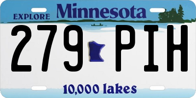 MN license plate 279PIH