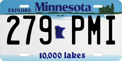 MN license plate 279PMI