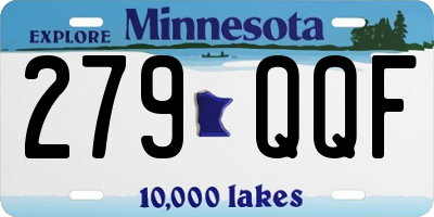 MN license plate 279QQF