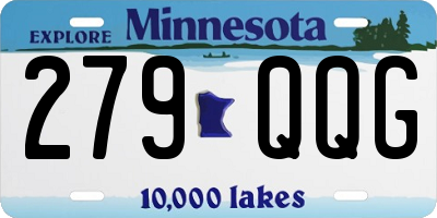 MN license plate 279QQG