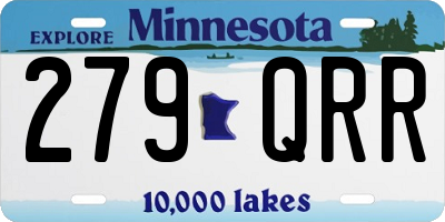 MN license plate 279QRR