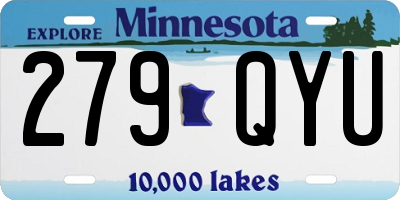 MN license plate 279QYU