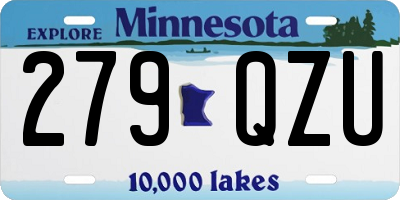 MN license plate 279QZU