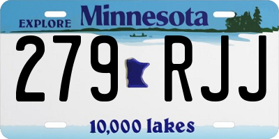 MN license plate 279RJJ