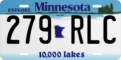 MN license plate 279RLC