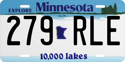 MN license plate 279RLE