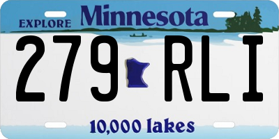 MN license plate 279RLI