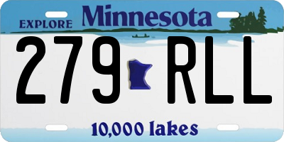 MN license plate 279RLL