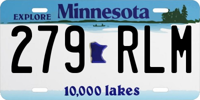 MN license plate 279RLM