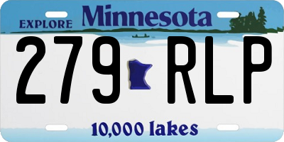 MN license plate 279RLP