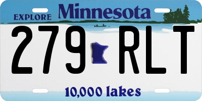 MN license plate 279RLT