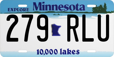 MN license plate 279RLU