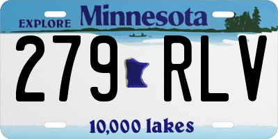MN license plate 279RLV