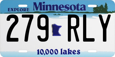 MN license plate 279RLY