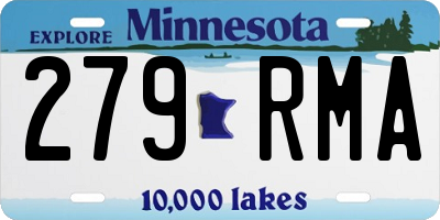 MN license plate 279RMA