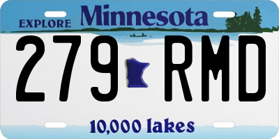 MN license plate 279RMD