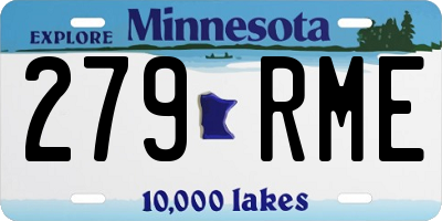 MN license plate 279RME
