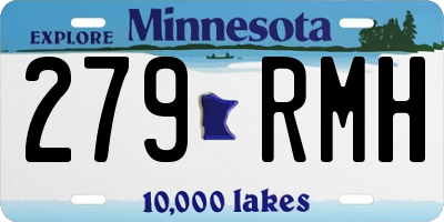 MN license plate 279RMH