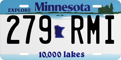 MN license plate 279RMI